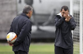 Durante o treino desta manh no CT Joaquim Grava, no Parque Ecolgico do Tiete. O prximo jogo da equipe ser quarta-feira, dia 20/03, contra o XV de Piracicaba, no estdio Baro de Serra Negra, jogo da 13 rodada do Campeonato Paulista 2013