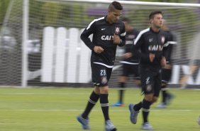 Durante o treino desta manh no CT Joaquim Grava, no Parque Ecolgico do Tiete. O prximo jogo da equipe ser quarta-feira, dia 20/03, contra o XV de Piracicaba, no estdio Baro de Serra Negra, jogo da 13 rodada do Campeonato Paulista 2013