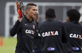 Durante o treino desta manh no CT Joaquim Grava, no Parque Ecolgico do Tiete. O prximo jogo da equipe ser quarta-feira, dia 20/03, contra o XV de Piracicaba, no estdio Baro de Serra Negra, jogo da 13 rodada do Campeonato Paulista 2013