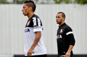 Jogador Guilherme durante Treino do Corinthians realizado no CT Joaquim Grava