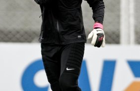 O goleiro Cassio durante Treino do Corinthians realizado no CT Joaquim Grava