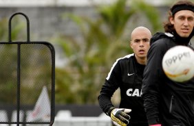 O goleiro Julio Cesar durante Treino do Corinthians realizado no CT Joaquim Grava