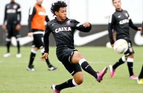 Romarinho durante Treino do Corinthians realizado no CT Joaquim Grava