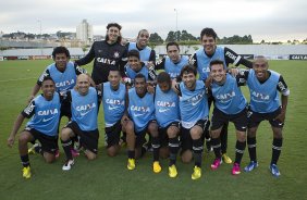 Durante o treino desta tarde no CT Joaquim Grava, no Parque Ecolgico do Tiete. O prximo jogo da equipe ser domingo, dia 24/03, contra o Guarani, de Campinas, no estdio Brinco de Ouro da Princesa, jogo vlido pela 14 rodada do Campeonato Paulista 2013