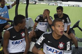 Durante o treino desta tarde no CT Joaquim Grava, no Parque Ecolgico do Tiete. O prximo jogo da equipe ser domingo, dia 24/03, contra o Guarani, de Campinas, no estdio Brinco de Ouro da Princesa, jogo vlido pela 14 rodada do Campeonato Paulista 2013