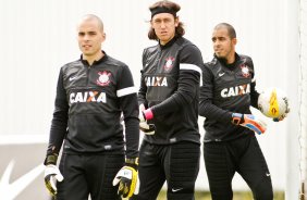 O goleiro Cassio do Corinthians durante treino/SP