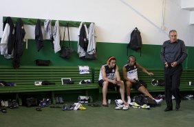 Nos vestiários antes da partida entre Guarani/Campinas x Corinthians realizada esta tarde no estádio Brinco de Ouro da Princesa, jogo válido pela 14ª rodada do Campeonato Paulista de 2013