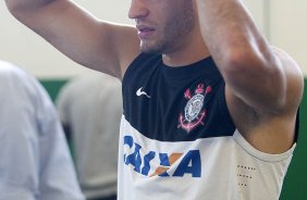 Nos vestiários antes da partida entre Guarani/Campinas x Corinthians realizada esta tarde no estádio Brinco de Ouro da Princesa, jogo válido pela 14ª rodada do Campeonato Paulista de 2013