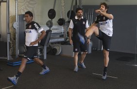 Durante o treino desta manh no CT Joaquim Grava, no Parque Ecolgico do Tiete. O prximo jogo da equipe ser quarta-feira, dia 27/03, contra a Penapolense, no Pacaembu, jogo vlido pela 15 rodada do Campeonato Paulista 2013