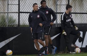 Durante o treino desta tarde no CT Joaquim Grava, no Parque Ecolgico do Tiete. O prximo jogo da equipe ser amanh, quarta-feira, dia 27/03, contra a Penapolense, no Pacaembu, jogo vlido pela 15 rodada do Campeonato Paulista 2013
