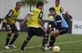 Durante o treino desta tarde no CT Joaquim Grava, no Parque Ecolgico do Tiete. O prximo jogo da equipe ser amanh, quarta-feira, dia 27/03, contra a Penapolense, no Pacaembu, jogo vlido pela 15 rodada do Campeonato Paulista 2013