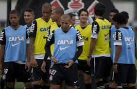 Durante o treino desta tarde no CT Joaquim Grava, no Parque Ecolgico do Tiete. O prximo jogo da equipe ser amanh, quarta-feira, dia 27/03, contra a Penapolense, no Pacaembu, jogo vlido pela 15 rodada do Campeonato Paulista 2013