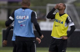 Durante o treino desta tarde no CT Joaquim Grava, no Parque Ecolgico do Tiete. O prximo jogo da equipe ser amanh, quarta-feira, dia 27/03, contra a Penapolense, no Pacaembu, jogo vlido pela 15 rodada do Campeonato Paulista 2013