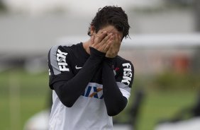 Durante o treino desta tarde no CT Joaquim Grava, no Parque Ecolgico do Tiete. O prximo jogo da equipe ser amanh, quarta-feira, dia 27/03, contra a Penapolense, no Pacaembu, jogo vlido pela 15 rodada do Campeonato Paulista 2013