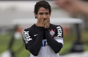 Durante o treino desta tarde no CT Joaquim Grava, no Parque Ecolgico do Tiete. O prximo jogo da equipe ser amanh, quarta-feira, dia 27/03, contra a Penapolense, no Pacaembu, jogo vlido pela 15 rodada do Campeonato Paulista 2013