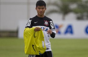 Durante o treino desta tarde no CT Joaquim Grava, no Parque Ecolgico do Tiete. O prximo jogo da equipe ser amanh, quarta-feira, dia 27/03, contra a Penapolense, no Pacaembu, jogo vlido pela 15 rodada do Campeonato Paulista 2013