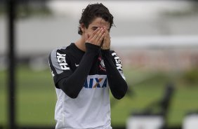 Durante o treino desta tarde no CT Joaquim Grava, no Parque Ecolgico do Tiete. O prximo jogo da equipe ser amanh, quarta-feira, dia 27/03, contra a Penapolense, no Pacaembu, jogo vlido pela 15 rodada do Campeonato Paulista 2013