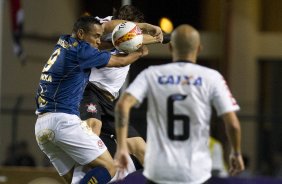 Durante a partida entre Corinthians x Penapolense realizada esta noite no estdio do Pacaembu, jogo vlido pela 15 rodada do Campeonato Paulista de 2013