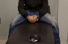 Nos vestiários antes da partida entre Corinthians x Penapolense realizada esta noite no estádio do Pacaembu, jogo válido pela 15ª rodada do Campeonato Paulista de 2013
