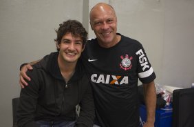 Nos vestiários antes da partida entre Corinthians x Penapolense realizada esta noite no estádio do Pacaembu, jogo válido pela 15ª rodada do Campeonato Paulista de 2013