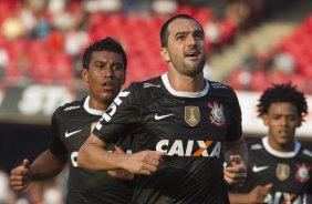 Durante a partida entre São Paulo x Corinthians realizada esta tarde no estádio do Morumbi, jogo válido pela 16ª rodada do Campeonato Paulista de 2013