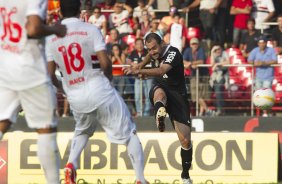 Durante a partida entre São Paulo x Corinthians realizada esta tarde no estádio do Morumbi, jogo válido pela 16ª rodada do Campeonato Paulista de 2013