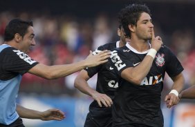 Durante a partida entre São Paulo x Corinthians realizada esta tarde no estádio do Morumbi, jogo válido pela 16ª rodada do Campeonato Paulista de 2013
