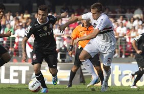 Durante a partida entre São Paulo x Corinthians realizada esta tarde no estádio do Morumbi, jogo válido pela 16ª rodada do Campeonato Paulista de 2013