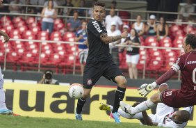 Durante a partida entre São Paulo x Corinthians realizada esta tarde no estádio do Morumbi, jogo válido pela 16ª rodada do Campeonato Paulista de 2013