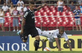 Durante a partida entre São Paulo x Corinthians realizada esta tarde no estádio do Morumbi, jogo válido pela 16ª rodada do Campeonato Paulista de 2013
