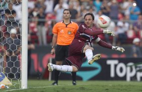 Durante a partida entre São Paulo x Corinthians realizada esta tarde no estádio do Morumbi, jogo válido pela 16ª rodada do Campeonato Paulista de 2013