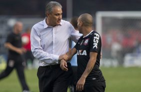 Durante a partida entre São Paulo x Corinthians realizada esta tarde no estádio do Morumbi, jogo válido pela 16ª rodada do Campeonato Paulista de 2013