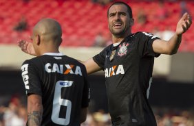 Durante a partida entre São Paulo x Corinthians realizada esta tarde no estádio do Morumbi, jogo válido pela 16ª rodada do Campeonato Paulista de 2013