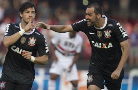 Durante a partida entre São Paulo x Corinthians realizada esta tarde no estádio do Morumbi, jogo válido pela 16ª rodada do Campeonato Paulista de 2013