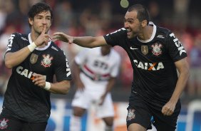 Durante a partida entre So Paulo x Corinthians realizada esta tarde no estdio do Morumbi, jogo vlido pela 16 rodada do Campeonato Paulista de 2013