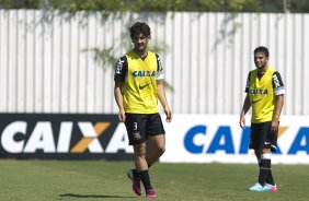 Durante o treino desta manh no CT Joaquim Grava, no Parque Ecolgico do Tiete. O prximo jogo da equipe ser quarta-feira, dia 03/04, contra o Millonarios, da Colmbia, no estdio El Campn, em Bogota, jogo de volta vlido pela Copa Libertadores da Amrica 2013