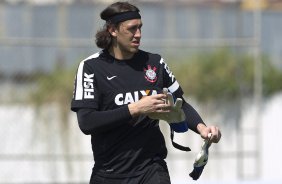 Durante o treino desta manh no CT Joaquim Grava, no Parque Ecolgico do Tiete. O prximo jogo da equipe ser quarta-feira, dia 03/04, contra o Millonarios, da Colmbia, no estdio El Campn, em Bogota, jogo de volta vlido pela Copa Libertadores da Amrica 2013