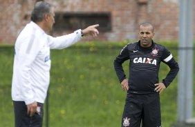 Durante o treino desta manh no anexo ao estdio El Campn, na cidade de Bogota, Colmbia. O prximo jogo da equipe ser amanh, quarta-feira, dia 03/04, contra o Millonarios, da Colmbia, no estdio El Campn, em Bogota, jogo de volta vlido pela Copa Libertadores da Amrica 2013