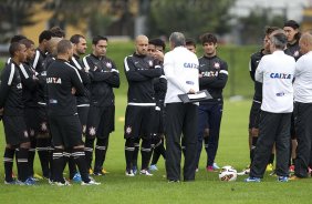 Durante o treino desta manh no anexo ao estdio El Campn, na cidade de Bogota, Colmbia. O prximo jogo da equipe ser amanh, quarta-feira, dia 03/04, contra o Millonarios, da Colmbia, no estdio El Campn, em Bogota, jogo de volta vlido pela Copa Libertadores da Amrica 2013