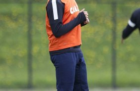 Durante o treino desta manh no anexo ao estdio El Campn, na cidade de Bogota, Colmbia. O prximo jogo da equipe ser amanh, quarta-feira, dia 03/04, contra o Millonarios, da Colmbia, no estdio El Campn, em Bogota, jogo de volta vlido pela Copa Libertadores da Amrica 2013