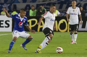 Durante a partida entre Millonarios/Colômbia x Corinthians/Brasil, realizada esta noite no estádio El Campín, em Bogota, jogo da volta da fase de classificação da Copa Libertadores de América 2013