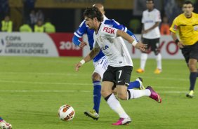 Durante a partida entre Millonarios/Colômbia x Corinthians/Brasil, realizada esta noite no estádio El Campín, em Bogota, jogo da volta da fase de classificação da Copa Libertadores de América 2013