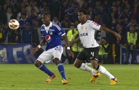 Durante a partida entre Millonarios/Colmbia x Corinthians/Brasil, realizada esta noite no estdio El Campn, em Bogota, jogo da volta da fase de classificao da Copa Libertadores de Amrica 2013