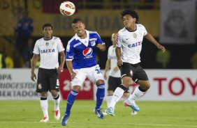 Durante a partida entre Millonarios/Colmbia x Corinthians/Brasil, realizada esta noite no estdio El Campn, em Bogota, jogo da volta da fase de classificao da Copa Libertadores de Amrica 2013