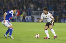 Durante a partida entre Millonarios/Colômbia x Corinthians/Brasil, realizada esta noite no estádio El Campín, em Bogota, jogo da volta da fase de classificação da Copa Libertadores de América 2013