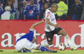 Durante a partida entre Millonarios/Colmbia x Corinthians/Brasil, realizada esta noite no estdio El Campn, em Bogota, jogo da volta da fase de classificao da Copa Libertadores de Amrica 2013