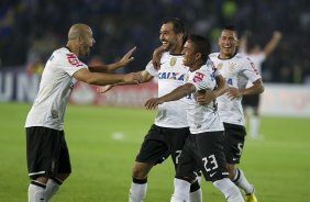 Durante a partida entre Millonarios/Colmbia x Corinthians/Brasil, realizada esta noite no estdio El Campn, em Bogota, jogo da volta da fase de classificao da Copa Libertadores de Amrica 2013