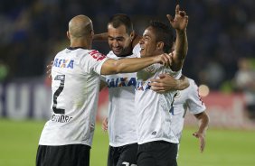 Durante a partida entre Millonarios/Colômbia x Corinthians/Brasil, realizada esta noite no estádio El Campín, em Bogota, jogo da volta da fase de classificação da Copa Libertadores de América 2013