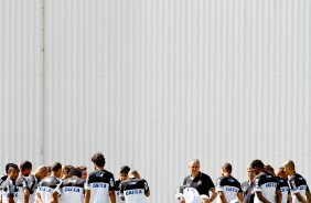 Jogadores do Corinthians durante treino So Paulo
