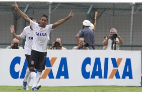 Durante a partida entre Corinthians x São Bernardo realizada esta tarde no estádio do Pacaembu, jogo válido pela 17ª rodada do Campeonato Paulista de 2013